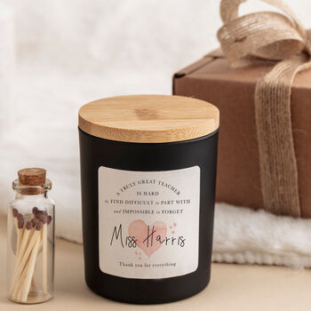 Personalised Teacher Farewell Candle Gift, 2 of 10