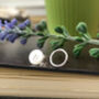 Personalised Initial Circle Mismatched Stud Earrings, thumbnail 1 of 9