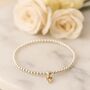 Sterling Silver November Topaz Heart Birthstone Bracelet, thumbnail 2 of 9