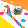 Rainbow Diagonal Stripe Washi Tape, thumbnail 1 of 2