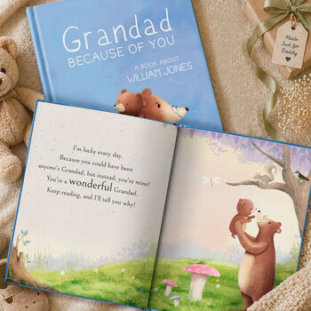 Personalised Grandad Book 'Because Of You', 3 of 11