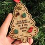 Personalised First Christmas Married Ornament Gift For Newlyweds, thumbnail 1 of 6