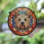 Cairn Terrier Stained Glass Effect Suncatcher, thumbnail 4 of 6