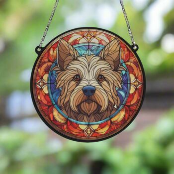 Cairn Terrier Stained Glass Effect Suncatcher, 4 of 6