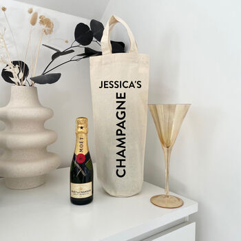 Personalised Champagne Bottle Bag, 4 of 6