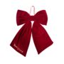 Personalised Luxury Velvet Christmas Door Bow, thumbnail 3 of 7