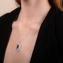 Smoky Quartz 925 Sterling Silver Necklace, thumbnail 1 of 3