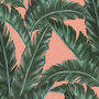 Tropical Pink Banana Leaf Wrapping Paper, thumbnail 3 of 3