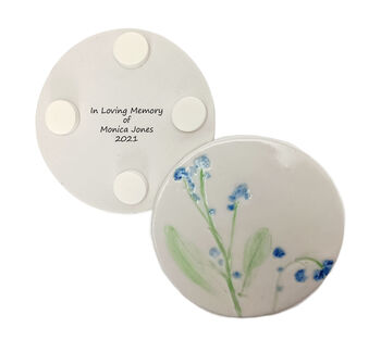 Forget Me Not Ceramic Coaster, 11 of 12