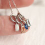 Gold Vermeil Birthstone Charm Necklace, thumbnail 6 of 9