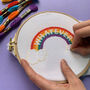 Whatever Rainbow Easy Cross Stitch Kit, thumbnail 1 of 3