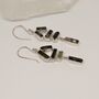 Black Tourmaline Earrings, Green Tourmaline Earrings, thumbnail 6 of 7