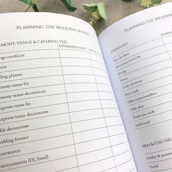 Wedding Planner Journal, Engagement Gift Idea, 3 of 6