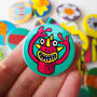 Funny Finger Monster Party Bag Badge Set, thumbnail 2 of 3