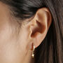 Mismatched Celestial Huggie Earrings In Gold Plating, thumbnail 1 of 5