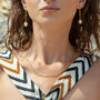 Large Rectangular Gold Link Chain Necklace, thumbnail 6 of 6