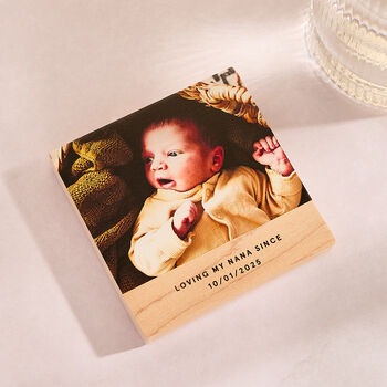 Personalised Photo Coaster With Message, 2 of 5