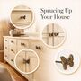 Antique Brass Small Butterfly Drawer Knob, thumbnail 5 of 9