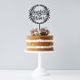 Personalised Laurel Couples Cake Topper, thumbnail 2 of 7