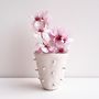 Handmade White Spiky Ceramic Cactus Vase, thumbnail 2 of 6
