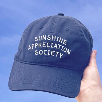 ‘Sunshine Appreciation Society’ Cotton Baseball Cap, 9 of 12