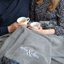Couples Embroidered Blanket, thumbnail 3 of 5