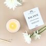 Balance Sage Sea Salt Scented Luxury Soy Candle Gift, thumbnail 2 of 3