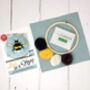 Bee In A Hoop Needle Felting Craft Kit, thumbnail 3 of 4