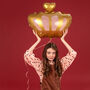 Gold Crown Shaped Foil Balloon, thumbnail 6 of 6