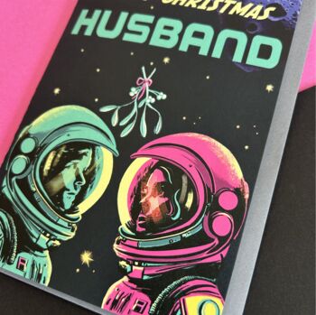 Happy Christmas Husband Sci Fi Card, 2 of 2