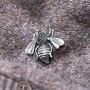 Sterling Silver Bee Brooch, thumbnail 2 of 7