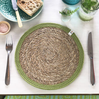 Respiin Natural Seagrass/Jute Tablemat, 6 of 10