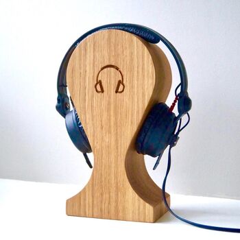 Personalised Wooden Headphone Stands, 2 of 6