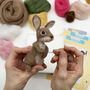 Needle Felting Kit Easter Bunny, thumbnail 1 of 12