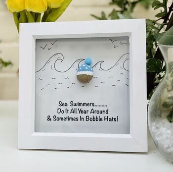 Personalised Sea Swimming Pebble Frame Mother's Day, 8 of 10