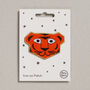 Tiger Face Embroidered Patch, thumbnail 1 of 4