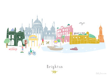 Brighton Skyline Cityscape Art Print, 3 of 3