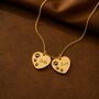 Personalised Engraved Name Necklace Dog Paw Print Design, thumbnail 4 of 12