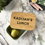 Personalised Bamboo Shadow Font Lunch Box, thumbnail 3 of 8