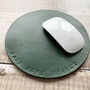 Hand Stamped Leather Mouse Mat, thumbnail 2 of 6