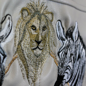 African Safari Wild Heart Bride Leather Jacket, 6 of 10