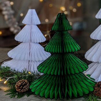 Green Honeycomb Paper Christmas Tree, 2 of 4