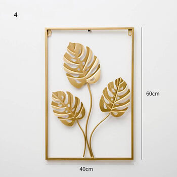 Exclusive Gold Leaf Wall Art Home Decor, 11 of 12
