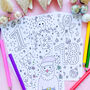 Children's Christmas Advent Colouring Cards, thumbnail 4 of 6