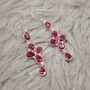 Red Ruby Earrings, July Birthstone Earrings, thumbnail 1 of 10