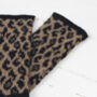 Leopard Knitted Wristwarmers, thumbnail 6 of 12