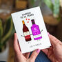 Favourite Drinks Personalised Anniversary Card, thumbnail 2 of 11