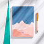 Personalised Abstract Landscape Notebook, thumbnail 5 of 8