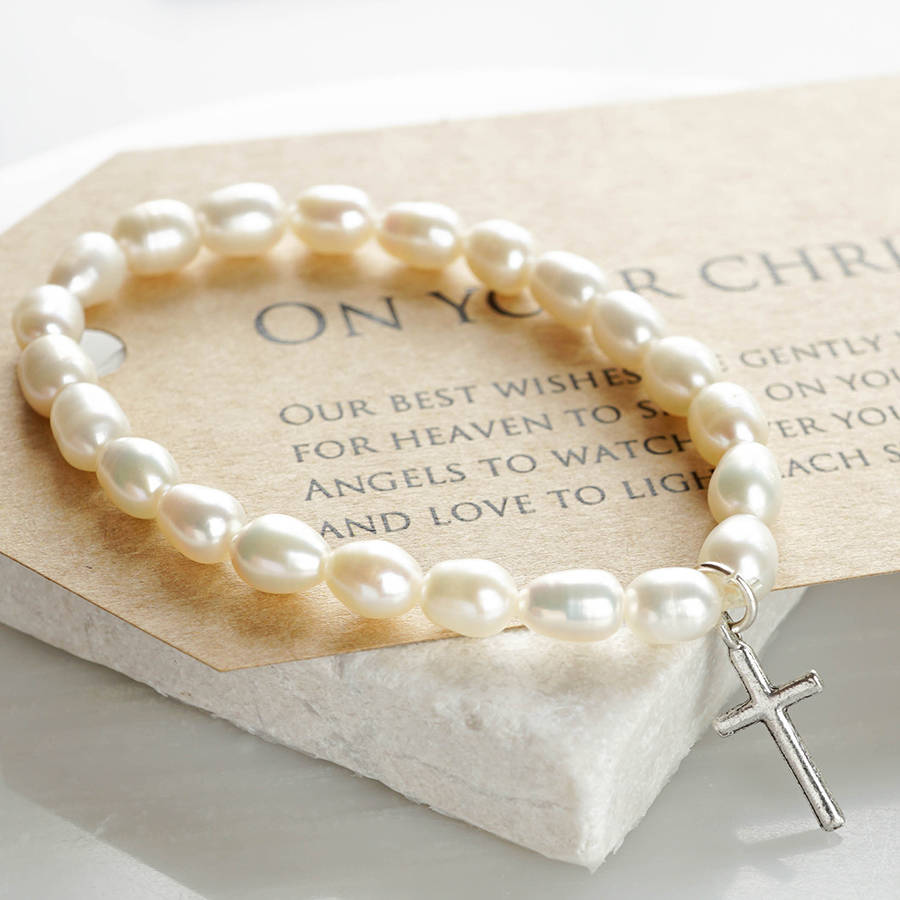 Pearl Christening Bracelet By Wue