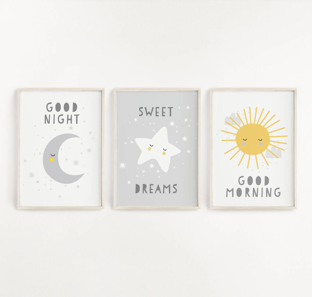 Set Of Three Nursery Prints
